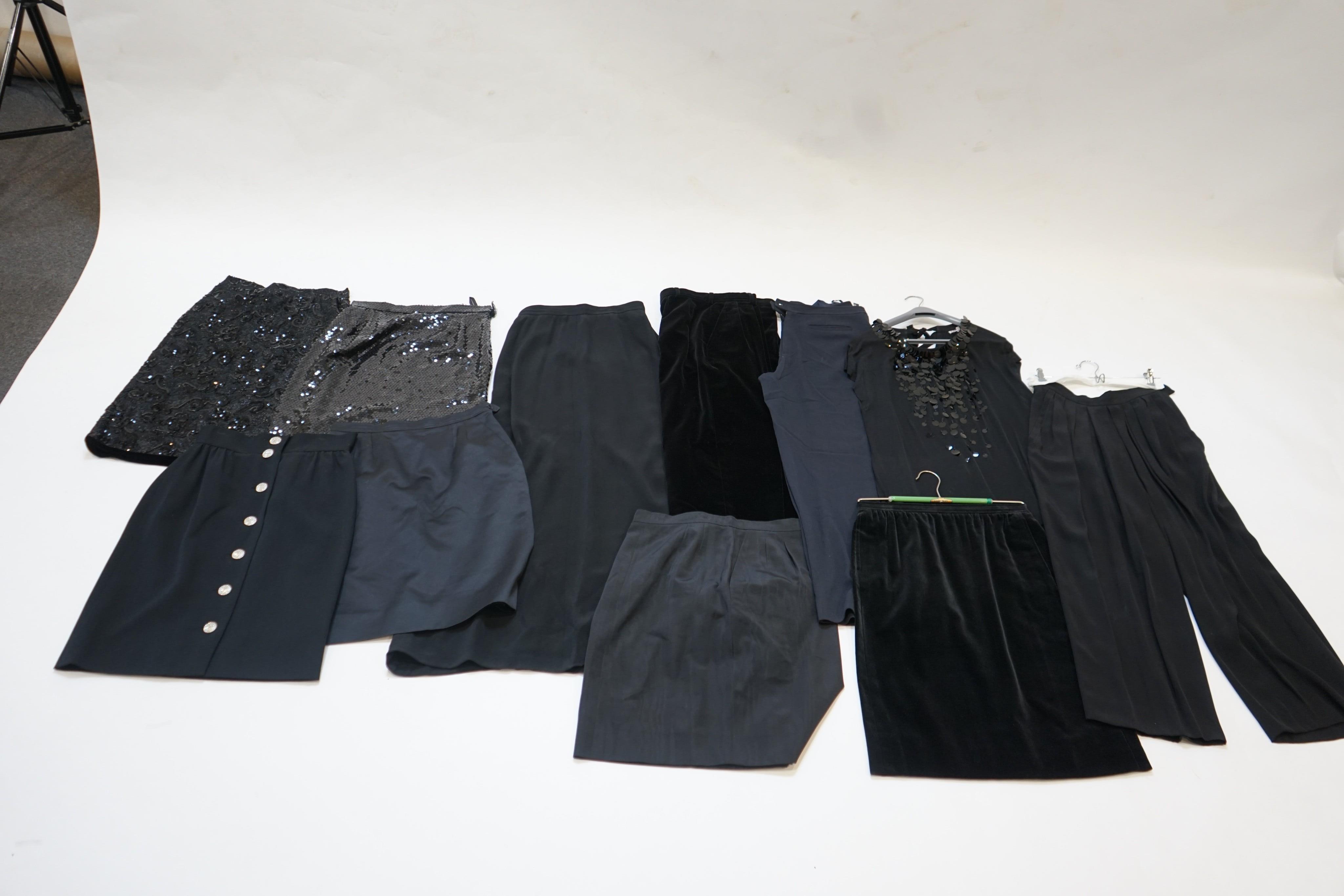 A selection of Yves Saint Laurent Ladies skirts and trousers sizes IT 40-46